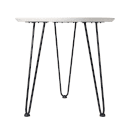 Decorsome Corner Stripes Wooden Side Table