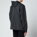 Rains Short Hooded Coat - Black - XS/S
