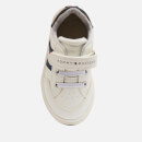 Tommy Hilfiger Toddlers' Low Cut Lace Up Velcro Strap Sneakers - White/Blue/Red