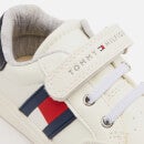 Tommy Hilfiger Toddlers' Low Cut Lace Up Velcro Strap Sneakers - White/Blue/Red