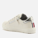 Tommy Hilfiger Kids' Low Cut Lace Up Sneakers - White/Multicolour