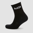 MP Women's Crew Socks (3 Pack) - Black/White - UK 3-6