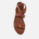 Dune Women's Leels Leather Flat Sandals - Tan