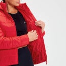Plumífero con capucha, ligero y plegable para mujer de MP - Rojo