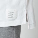 Thom Browne Men's Printed Diagonal Stripe Jersey T-Shirt - White