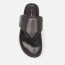 GIA X PERNILLE TEISBAEK Women's Perni 12 Leather Toe Post Sandals - Black