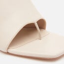GIA X PERNILLE TEISBAEK Women's Perni 80mm Leather Toe Post Heeled Mules - Cream Leather