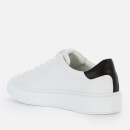KARL LAGERFELD Men's Maxi Kup Leather Chunky Trainers - White - UK 7
