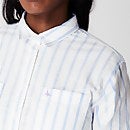 Glydebourne Crop Shirt - Blue Stripe