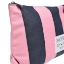 Hayle Large Pouch - Pink Navy Strip