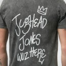Riverdale Jughead Wuz Here Unisex T-Shirt - Black Acid Wash