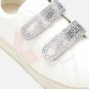 Veja Kids' Esplar Velcro Trainers - Extra-White Petale Silver