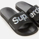 Superdry Women's Holo Infil Pool Slide Sandals - Black