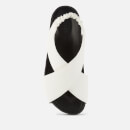 Simon Miller Women's Vegan Cross Dip Cross Front Sandals - White - UK 3