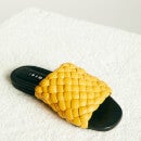 Simon Miller Women's Vegan Slit Slide Sandals - Yolk Yellow