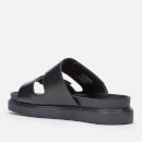 Vagabond Men's Seth Leather Double Strap Sandals - Black