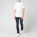 Polo Ralph Lauren Men's Slim Fit Garment Dyed Twill Short Sleeve Shirt - White - S