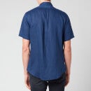 Polo Ralph Lauren Men's Slim Fit Linen Short Sleeve Shirt - Newport Navy - S