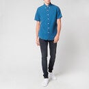 Polo Ralph Lauren Men's Custom Fit Seersucker Shirt - Indigo Blue