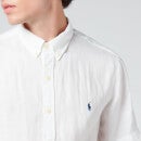 Polo Ralph Lauren Men's Slim Fit Linen Short Sleeve Shirt - White - S