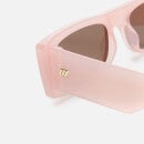 Le Specs Women's Recovery Rectangular Sunglasses - Rosewater
