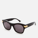 Bottega Veneta Women's D-Frame Acetate Sunglasses - Black/Grey