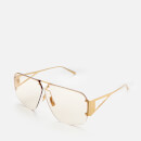 Bottega Veneta Women's Aviator Metal Sunglasses - Gold/Yellow