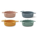 Liewood Iggy Kids' Silicone Bowls - Dino Multi Mix (4 Pack)