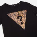 Guess Girls' Short Sleeved T-Shirt - Leopard Combo