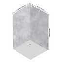 Wetwall Elite 2 Sided Wall Panel Kit Caliza