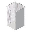 Wetwall Elite 3 Sided Wall Panel Kit Marmo Linea