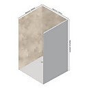 Wetwall Elite 3 Sided Wall Panel Kit Treviso