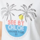 See by Chloé Women's Summer Tour On Cotton Jersey T-Shirt - White - XS