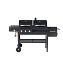 Dual fuel sales bbq with smoker
