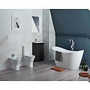 Falcon White Toilet Seat for Comfort Height Toilets