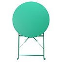 Lazio Metal Bistro Set Green Homebase