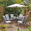 Rowly 8 piece deals garden dining set