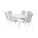 Malindi 6 seater store dining set grey