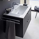 Duravit Xbase 600mm Wall Mounted Vanity Unit with Basin - Grey