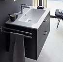 Duravit Xbase 800mm Wall Mounted Vanity Unit with Basin - Grey