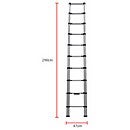 Telescopic ladder homebase top