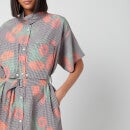 KENZO Women's Printed Belted Shirting Dress - Cherry - EU 36/UK 6