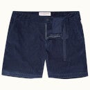Bulldog Corduroy 중간 기장 코듀로이 쇼츠 네이비