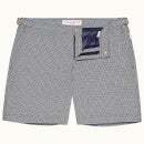 Bulldog Xネイビー/アーモンド シャルダン ミドル丈 スイムショーツ