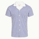 Thunderball Gingham Shirt 007 카프리 카라 셔츠 블루프린트/화이트
