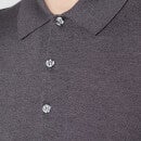 John Smedley Men's Cbelpar Long Sleeve Polo Shirt - Anthracite