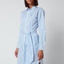 Polo Ralph Lauren Women's Long Sleeve Dress - White/Blue - US 8/UK 12