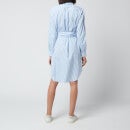 Polo Ralph Lauren Women's Long Sleeve Dress - White/Blue - US 8/UK 12
