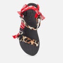 Arizona Love Women's Trekky Bandana Sandals - Leopard Print Red