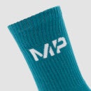 MP Men's Neon Brights Crew Socks (3 Pack) - Mango/Deep Teal/ Cactus - UK 3-6